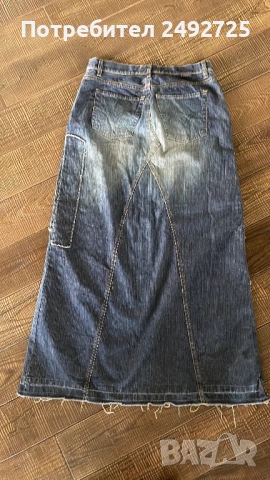 Пола дънкова дълга къса различни, снимка 2 - Палта, манта - 51555921