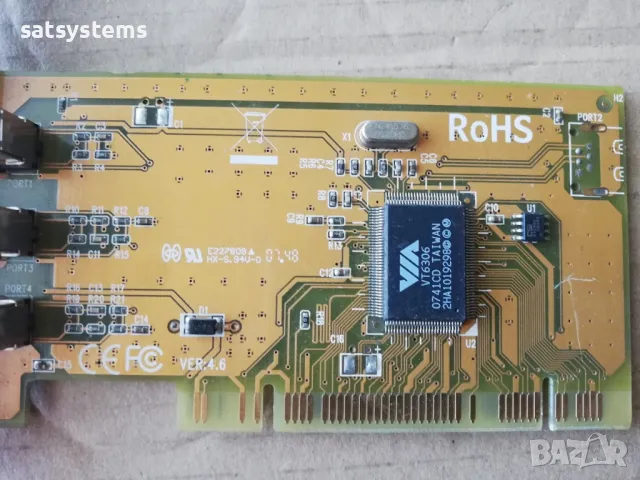 PCI 3-Port 1394 FireWire Adapter Card Q-TEC 510F VER:4.6 , снимка 7 - Други - 48096508