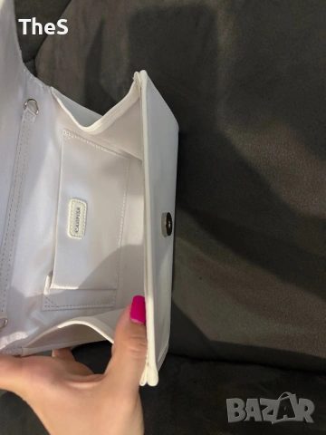 Сватбена бяла чанта - Клъч ! Без нито една забележка , снимка 5 - Чанти - 53891981