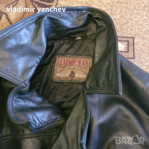 мъжка кожена шуба, снимка 3 - Палта - 50040412