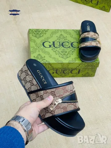 дамски чехли и чанта gucci , снимка 11 - Чанти - 46913760