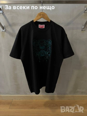 Kenzo Мъжка Черна Тениска👕Мъжка Блуза С Къс Ръкав В Черен Цвят Кензо Код MensPoint29