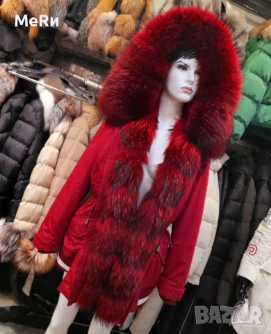 Парка с естествен косъм лисица , снимка 1
