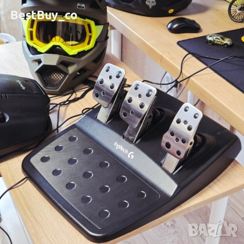 Logitech G29 Driving Force Racing Wheel - Волан с Педали, снимка 3 - Аксесоари - 53667248