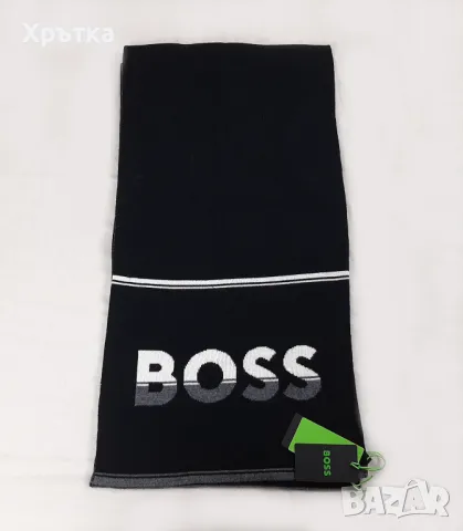 Hugo Boss - Оригинален мъжки зимен шал, снимка 5 - Шалове - 47462878