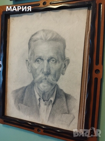 Оригинална рисунка на Васил Захариев – голям формат, подписана, снимка 4 - Антикварни и старинни предмети - 53569555