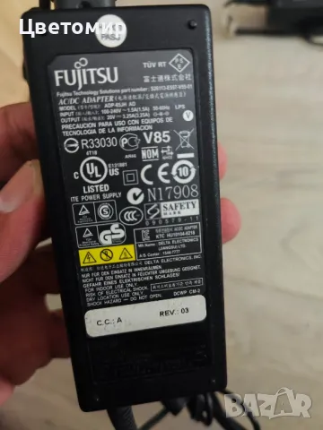 Оригинално зарядно за лаптоп Fujitsu 65W, снимка 3 - Части за лаптопи - 47018583