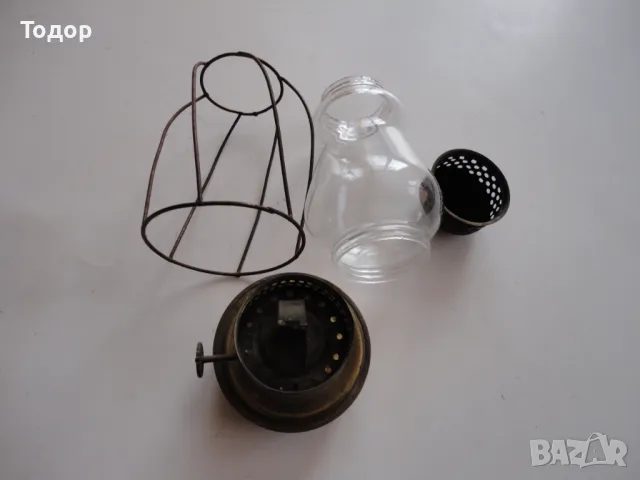 Немска бронзова газена лампа фенер Orion, снимка 5 - Антикварни и старинни предмети - 49621518