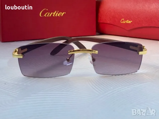 Cartier 2024 мъжки слънчеви очила, снимка 16 - Слънчеви и диоптрични очила - 48009402