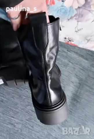 Естествена кожа / Два чифта / Маркови боти "Tamaris" "Pace" crafted shoes / N 39 , снимка 15 - Дамски боти - 43877113