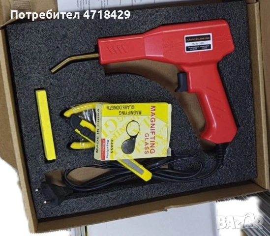 CASE 6 Пистолет за лепене на пластмаса