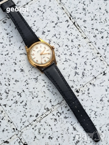 мъжки позлатен швейцарски часовник Horga, снимка 6 - Мъжки - 52510271