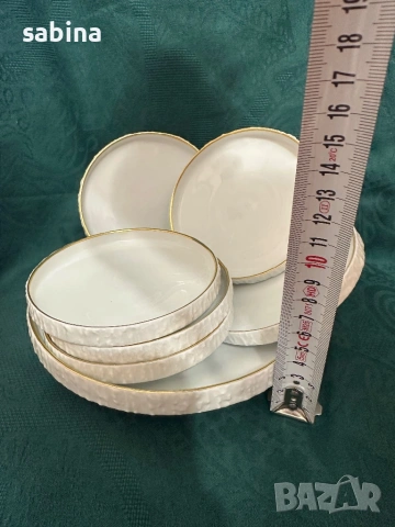 THOMAS, ROSENTHAL, Germany Луксозен сервиз от висококачествен порцелан-десертен сервиз чинии, снимка 4 - Сервизи - 54046950