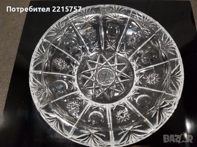 Кристален пепелник от Италия.