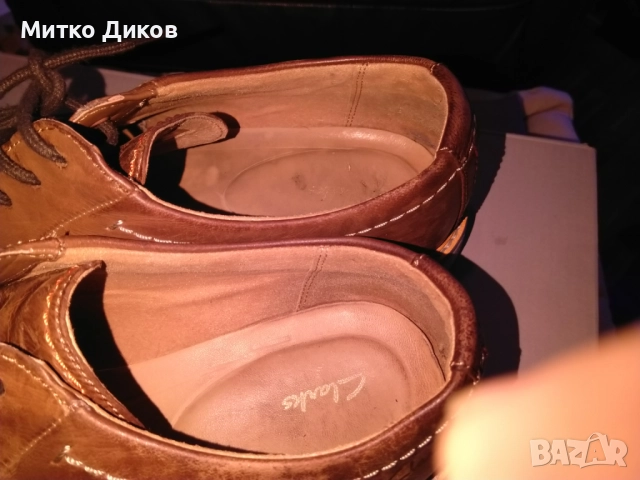 Clarks маркови обувки телешки бокс 61632971 отлични реален номер № 44.5 стелка 29см, снимка 9 - Ежедневни обувки - 52054073
