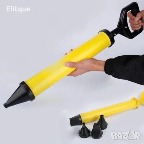 Ръчна помпа за цимент с 4 накрайника – за фугиране, снимка 6 - Други стоки за дома - 53449887