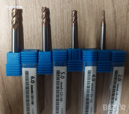 Нови Твърдосплавни фрези отф1мм до ф6мм