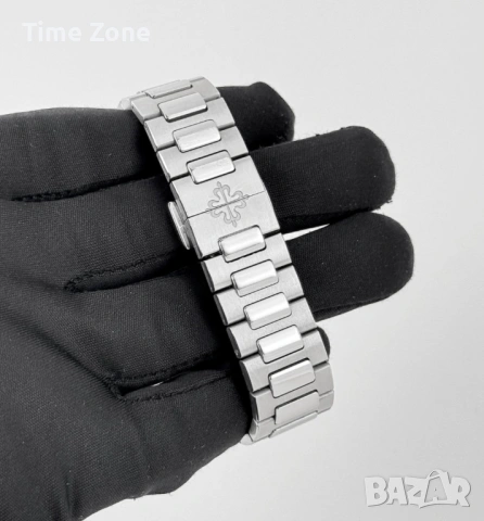 Patek Philippe Nautilus 35mm Steel Diamond White Dial Дамски, снимка 10 - Дамски - 53026110