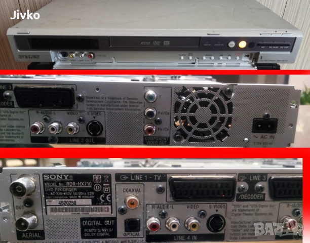 Sony rdr-hx710 hdd/dvd recorder