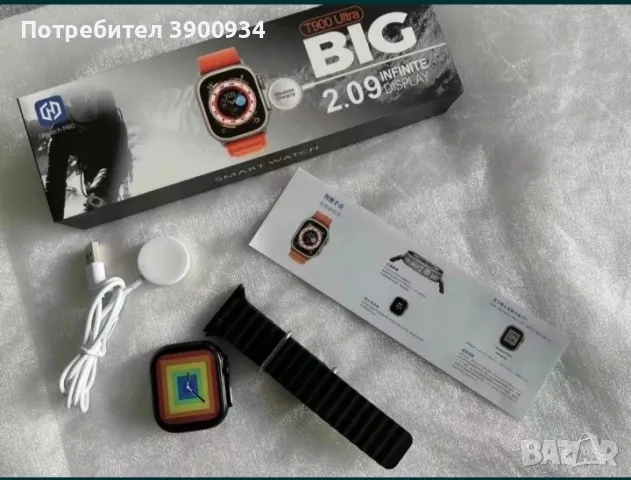 Смарт часовник smart watch T900 Ultra, снимка 1 - Смарт часовници - 46935612