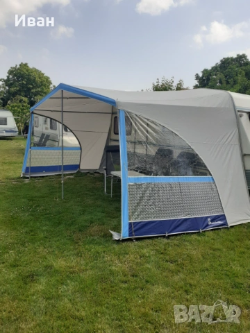 Панорамна тента за каравана MEHLER. Размер 800-835см земя -земя.