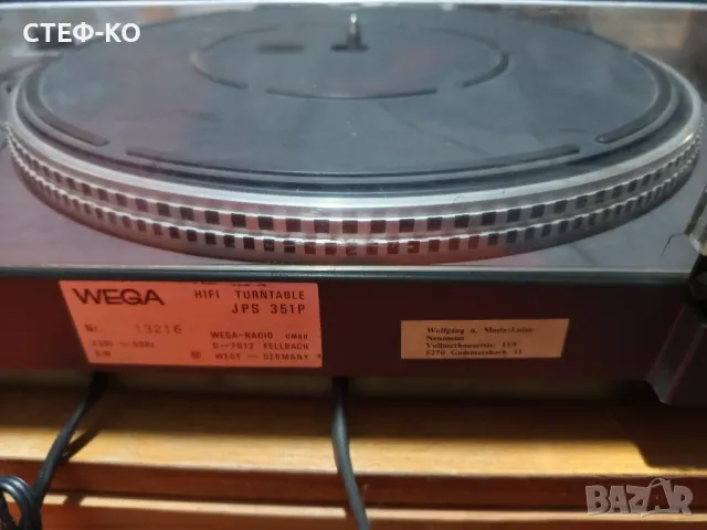 Wega JPS 351P  - грамофон , снимка 5 - Грамофони - 49235240