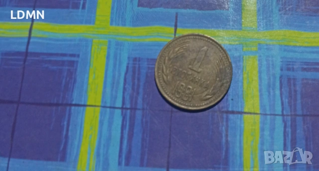 1 Стотинка 1981, снимка 2 - Нумизматика и бонистика - 53237138