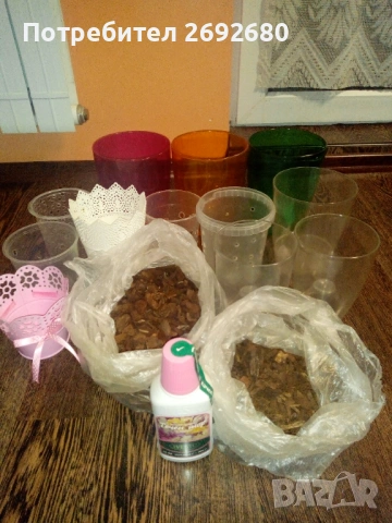 Кашпи, кори, саксии, течен тор за орхидеи/обща цена , снимка 5 - Стайни растения - 45950432