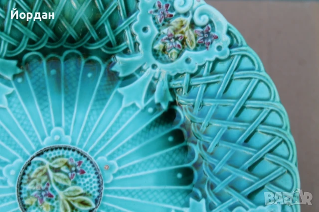 Стара порцеланова фруктиера, снимка 7 - Колекции - 51031393