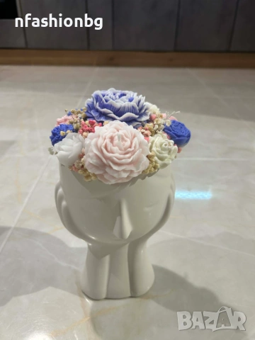 Букет от соеви свещи „Цветна фея“