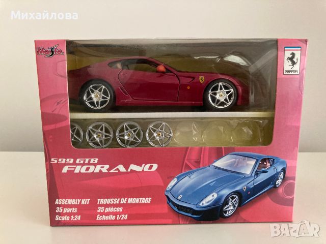 Колекционерска кола Ferrari 599 GTB Fiorano, мащаб 1:24, снимка 1 - Колекции - 46633752