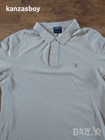 GANT Men's Polo - страхотна мъжка тениска 2ХЛ, снимка 4 - Тениски - 46760740