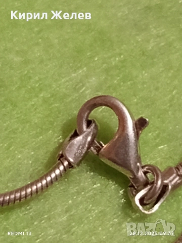 Сребърен гердан колие Ретро Арт бижу майсторска изработка 25626, снимка 5 - Колиета, медальони, синджири - 52917411