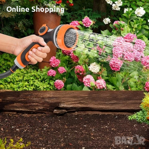 Регулируем пистолет за пръскачка за градински маркуч, снимка 8 - Напояване - 53375469