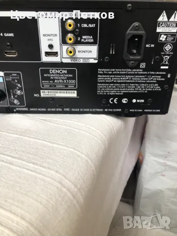 Продавам Denon AVR-X1000, снимка 4 - Ресийвъри, усилватели, смесителни пултове - 49490632