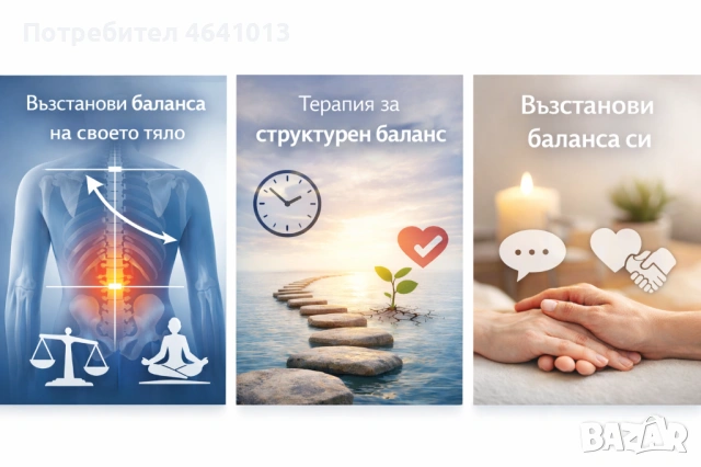 Болки в гърба, схващания, ставни блокажи, главоболие - Терапия възстановяваща баланса на тялото