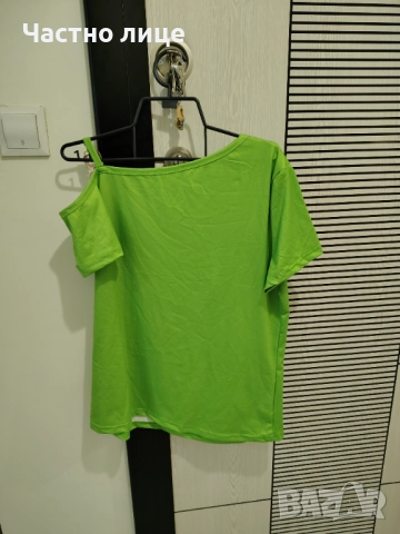 Продавам дамска зелена блуза размер L, снимка 2 - Тениски - 51561813