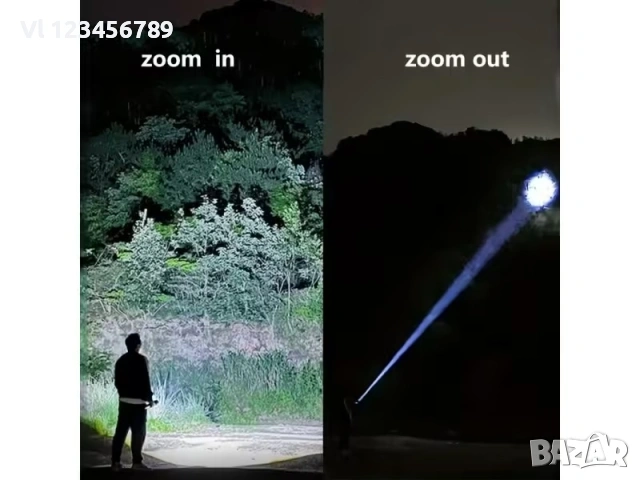 LED Фенери - LED тактически алуминиев фенер X-BAL G BL-621-TG -18 см , снимка 4 - Къмпинг осветление - 53807135