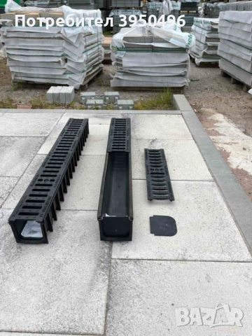 Линеен отводнител 100х100х1m с решетка от сферо чугун, клас B125, снимка 2 - Строителни материали - 53060155