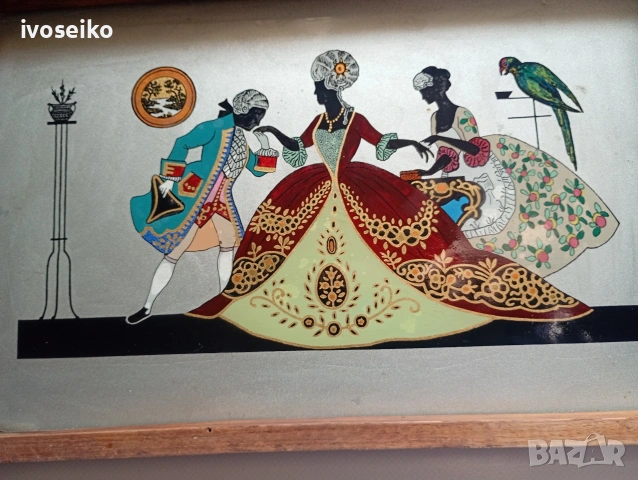 много стар поднос, снимка 4 - Антикварни и старинни предмети - 53887805