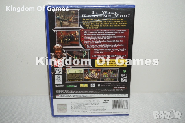 Чисто Нова Оригинална Запечатана Игра За PS2 Mortal Kombat Deception, снимка 4 - Игри за PlayStation - 54099415
