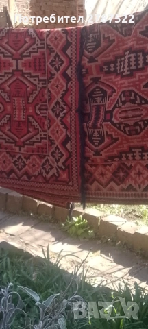 Вълнен двулицев килим, снимка 4 - Килими - 53779984