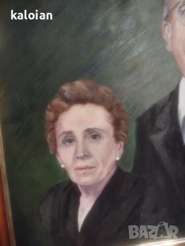 Стари авторски маслени портрети. Подписани испански творби . Трите са на един автор. Масло на платно, снимка 9 - Картини - 51326186