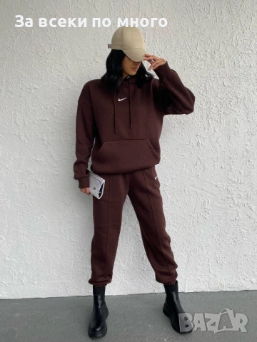 Ватиран Спортен комплект Nike Черно Кафяво Бяло, снимка 7 - Спортни екипи - 53432845