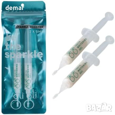 gli gli Sparkle Booster Gel Refill Гел за избелване на зъби - 2 x 5 ml спринцовки с избелващ гел , снимка 1 - Други - 45912114