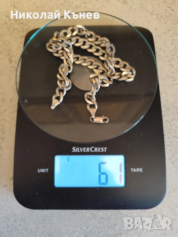 Продавам сребърен синджир., снимка 4 - Колиета, медальони, синджири - 53926083
