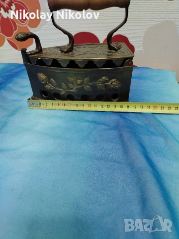 бронзова ютия на жар , снимка 7 - Антикварни и старинни предмети - 53144546