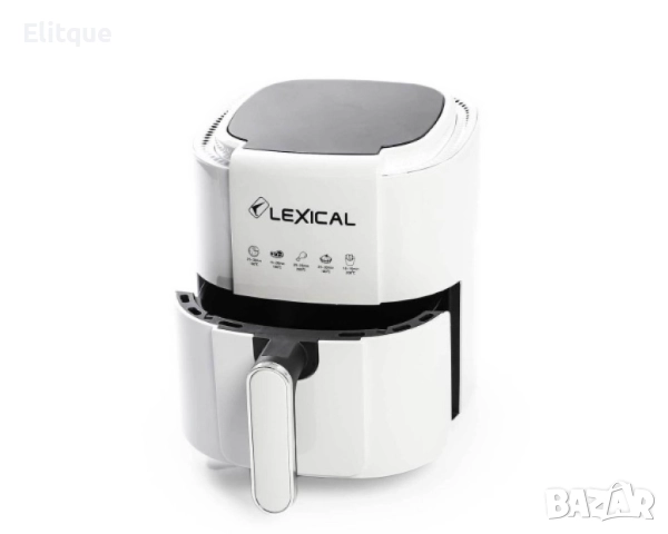 Фритюрник с горещ въздух Lexical Airfryer LAF-3011-1/2 1200W 3.5L бял/черен, снимка 4 - Други - 52869413