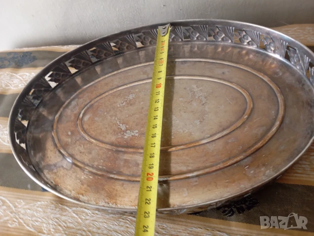 Посребрена купа арт деко, снимка 4 - Други ценни предмети - 50836512