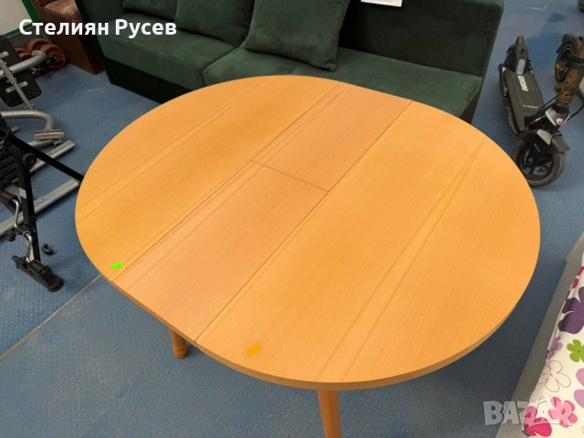 1003 кухненска дървена трапезна маса 110/90 sm  -цена 70 евро  -74см височина , 110см дължина разпън, снимка 3 - Маси - 53786428